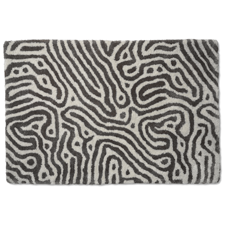 Maze Dörrmatta Titanium/Vit 60x90 cm