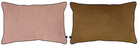 Block Kudde 60x40 cm Rose/Tobacco