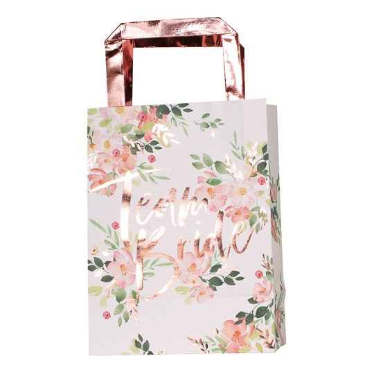 Partypåsar Team Bride Blommor - 5-pack
