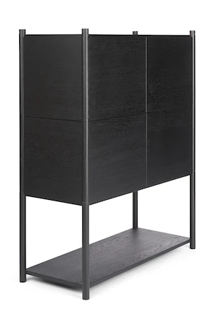 Sceene Bokhylla E 122x39x93 cm Ek Svart