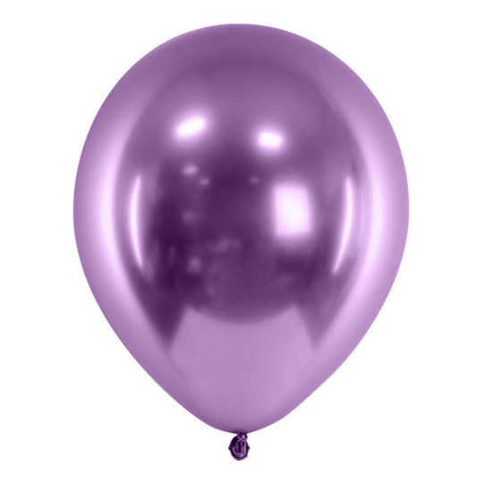 Ballonger Krom Lila - 10-pack