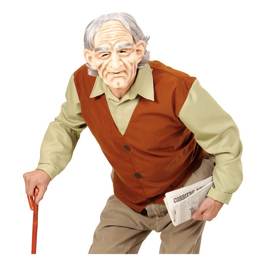 Gammal Man Maskeraddräkt - Medium/Large