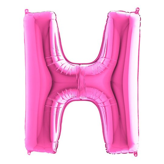 Bokstavsballong Rosa - Bokstav H