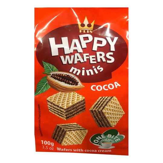 Happy Wafers Minis Choklad - 100 gram