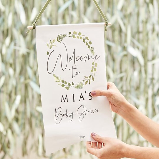 Dekorationsvimpel Welcome To Babyshower