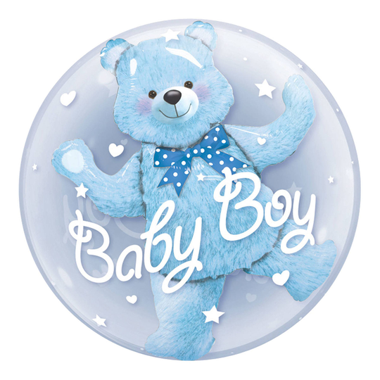 Latexballong Blå Baby Boy