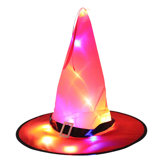 Häxhatt med LED-belysning - Orange
