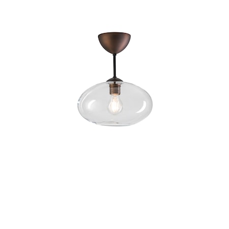 Bullo Plafond Oxid Klarglas 32 cm