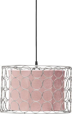 Ring Taklampa 40cm Krom/Klar Rosa