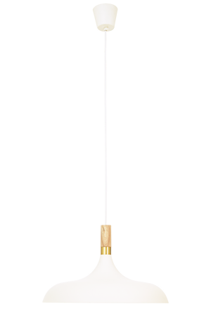 Sense Taklampa 42 Cm Vit/Trä/Matt Mässing IP20