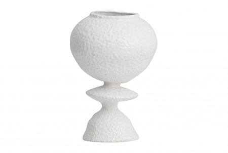 Moyo Vas Rund Shape Vit Glaze