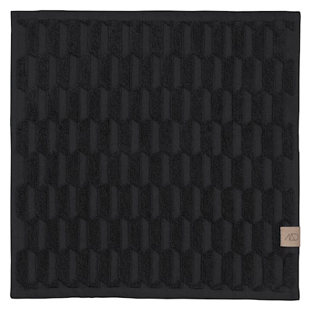 Geo Gästhandduk 3-pack 30x30 cm Svart