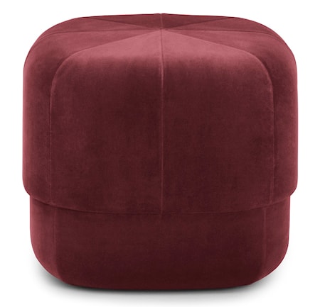 Circus pouf sittpuff velour small - Dark red