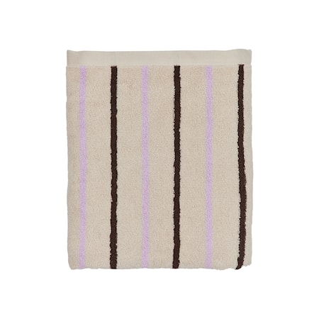 Raita Handduk 70X140 cm Beige/Lila