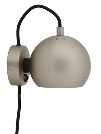 Ball Magnet Vägglampa Borstad Satin