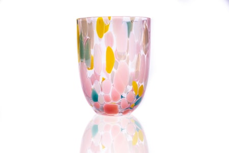 Big Confetti Dricksglas Rosa/Yellow/Tyrkys/Blue/Green