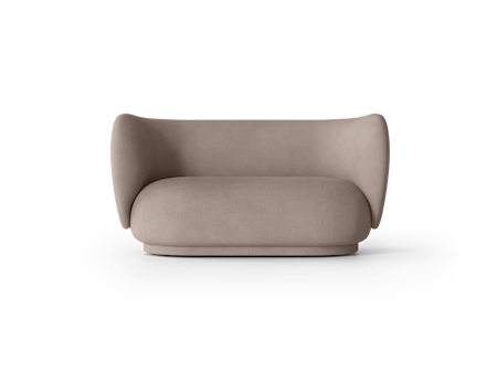 Rico Soffa 2-sits Borstad Varmgrå
