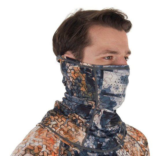 FHM Mark Mask UPF 50+ Grey Orange ansiktsmask