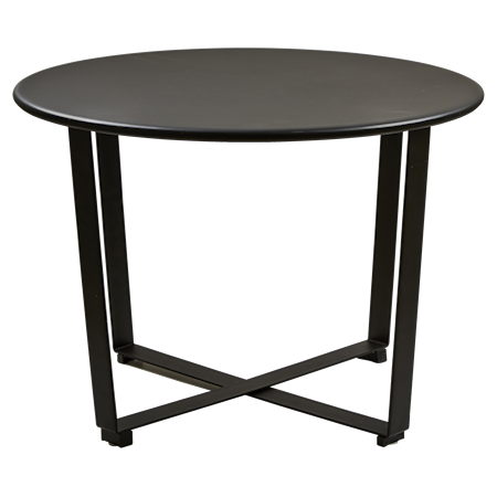Wismar Soffbord Ø61,5 cm Metall Svart