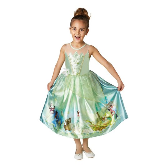 Prinsessan Tiana Barn Klänning - Small