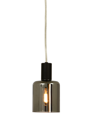 Cylinder Fönsterlampa Svart/Rök IP20