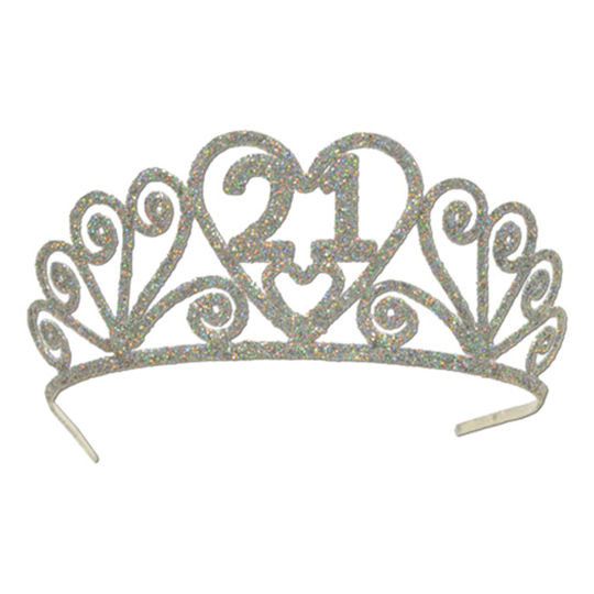 Glittertiara med Siffror - 21