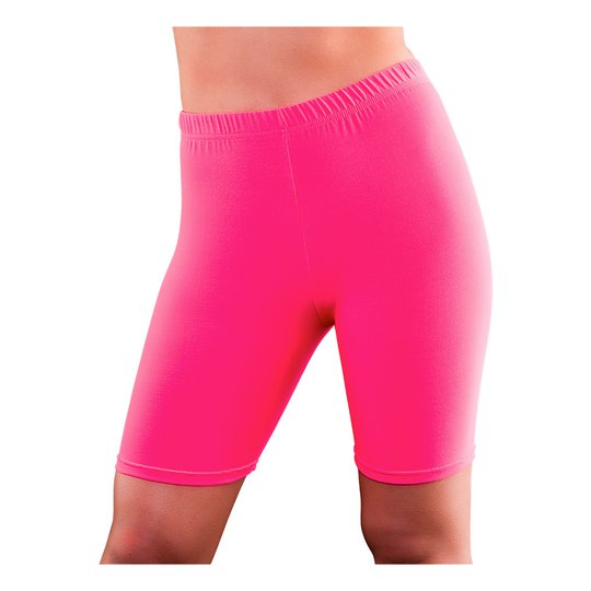 80-tals Cykelbyxor Neonrosa - X-Small/Small