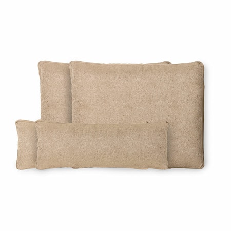 Kuddar till Outdoor lounge sofa Brun/vit XL