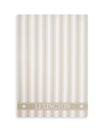 Icons Striped Kökshandduk Waffle Beige/Vit