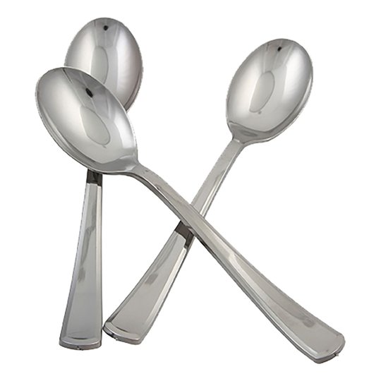 Silverskedar i Plast - 10-pack