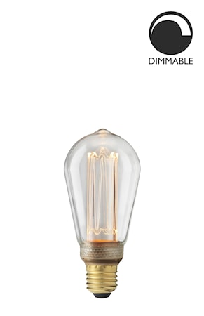 Ljuskälla E27 Laser LED Filament Uniterm Klar 3,5W
