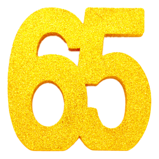 Bordsdekoration Siffra Guld - Siffra 65