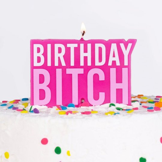 Tårtljus Birthday Bitch - 1-pack