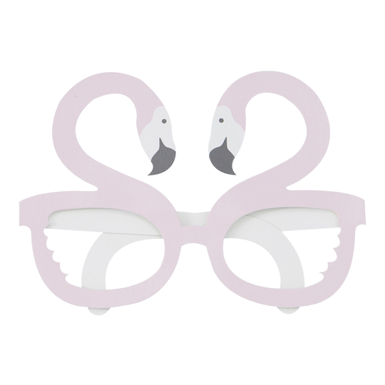Fotoprops Glasögon Flamingo - 8-pack