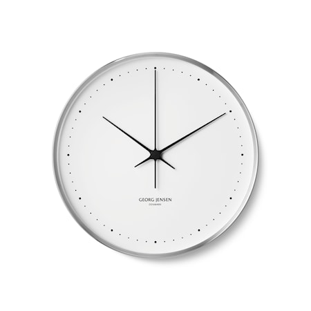Henning Koppel Klocka Stål & Vit 40 cm