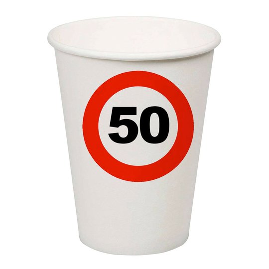 Pappersmuggar Trafikskylt 50 - 8-pack