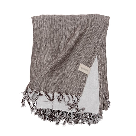 Pläd 170x130 cm Brun/Beige