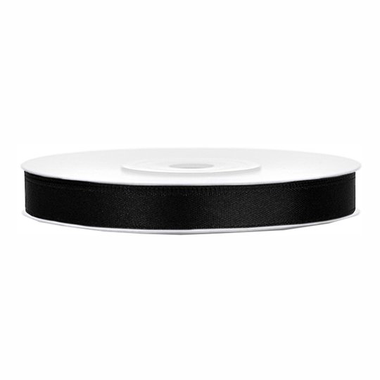 Svart Satinband - 1-pack