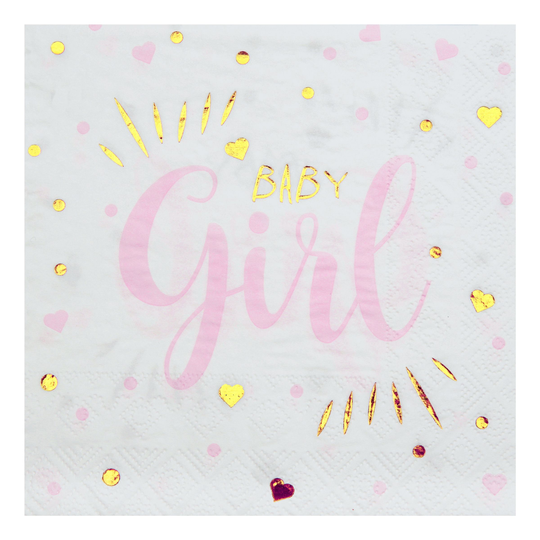 Servetter Baby Girl - 20-pack