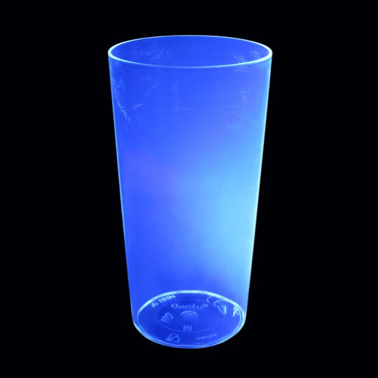 UV Neon Drinkglas - 4-pack Blå