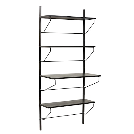 Hylla Metall/Ask FSC Svart