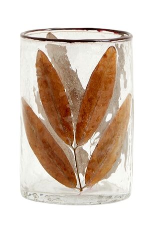 Leaves Vas/Ljuslykta Glas Small