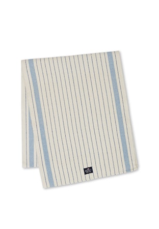 Striped Löpare Bomull/Jute Naturvit/Blå