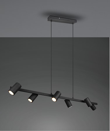 Marley Taklampa 115 cm 6L 6xGU10 Svart
