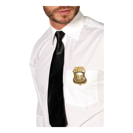 FBI-Bricka Guldfärgad
