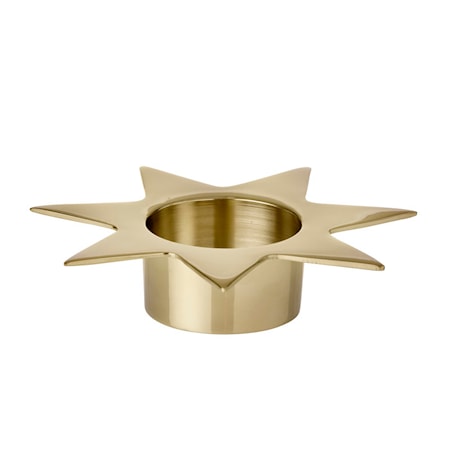 Metro Ljusstake Stjärna 12 cm Guld