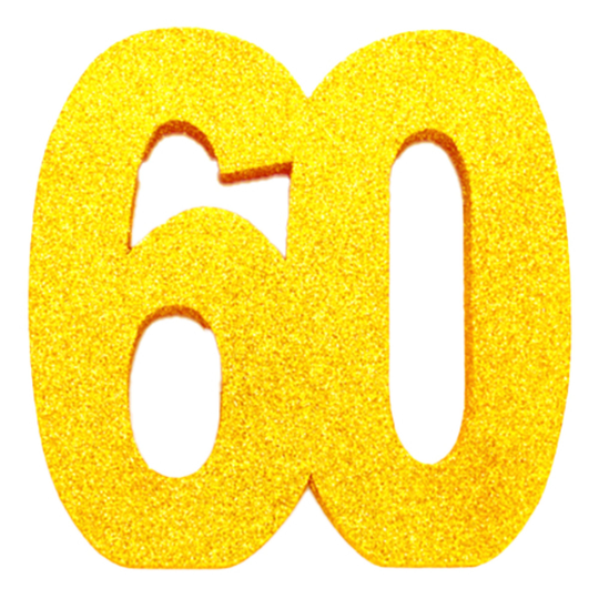 Bordsdekoration Siffra Guld - Siffra 60