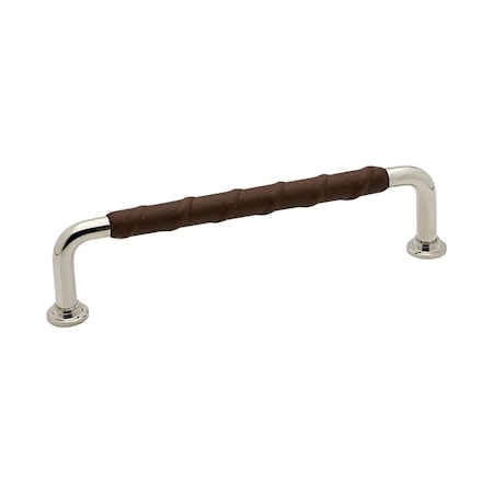 Handtag 1353, 142x7x34 Läder - Brun/Förnicklad