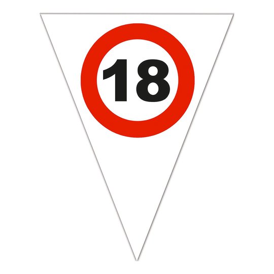 Flaggirlang Trafikskylt 18