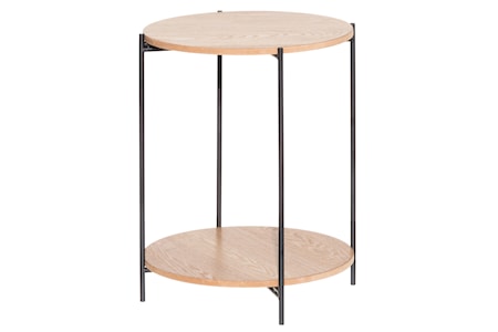 Tine Sidobord 40 cm Svart/Natur